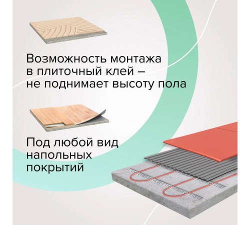 Нагревательная секция для теплого пола CALEO CABLE 18W 30м Нагревательная секция для теплого пола CALEO CABLE 18W 30м