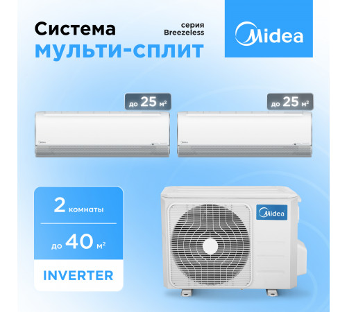 Мульти сплит система Midea M2OH-14HFN8-Q1/MSFA2-09N8D6-I/MSFA2-12N8D6-I Мульти сплит система Midea M2OH-14HFN8-Q1/MSFA2-09N8D6-I/MSFA2-12N8D6-I