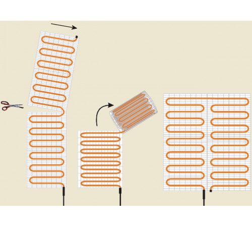Теплый пол нагревательный мат 4 кв.м.