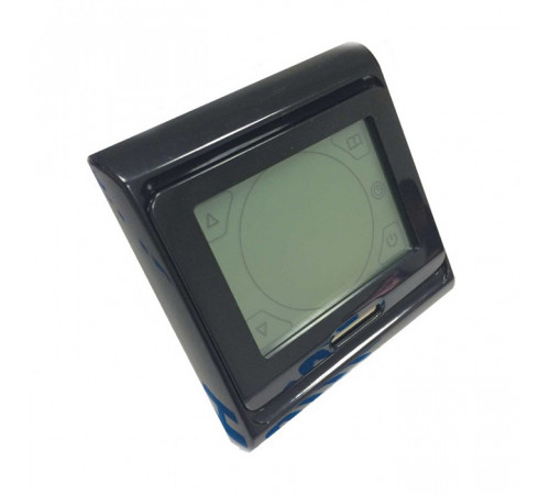 Терморегулятор комнатный/для теплого пола встраиваемый RTC 91.716 черный