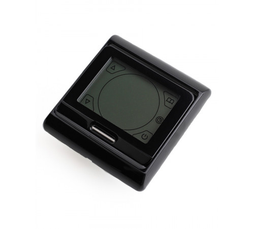 Терморегулятор комнатный/для теплого пола встраиваемый RTC 91.716 черный