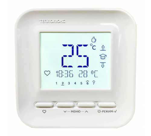 Терморегулятор для теплого пола ТЕПЛОЛЮКС 520 белый