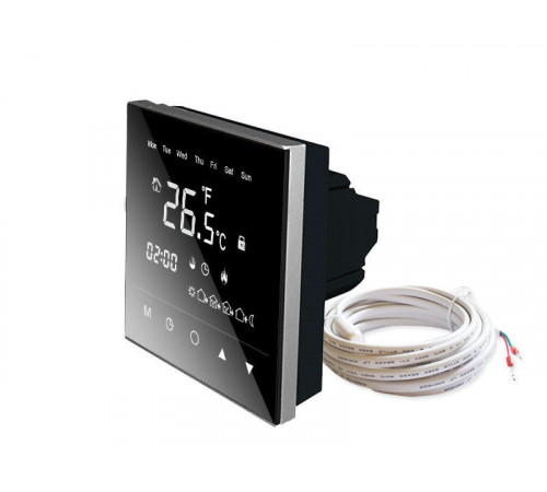 Терморегулятор для теплого пола WarmLife (черный)